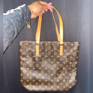 Brown Monogram Tote Bag